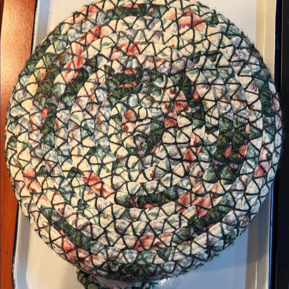 Basket Handcrafted Multicolor Woven Basket